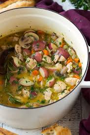 Precooked chicken that you've saved and frozen, plus a few cans of cream of chicken soup with fresh herbs and veggies, make for a tasty, quick and easy shortcut chicken stew loaded with veggies. Chicken Stew Cooking Classy