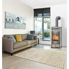 Wir führen platten, fliesen und konstruktionssteine aus hochwertigem speckstein. Fireplace Kaminofen Barcelona 8 Kw Raumheizvermogen 144 M Verkleidung Speckstein Gussgrau Bauhaus