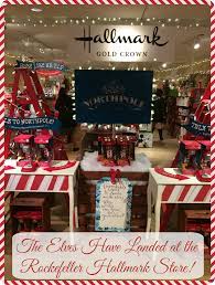The Elves Have Landed At The Rockefeller Hallmark Store The Elf Hallmark Christmas Fun
