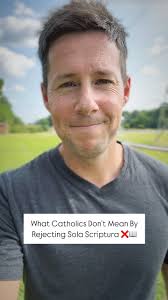 When Catholics reject sola scriptura this is what we don’t mean… 👇🏻, 📌  SAVE this, 💬 SHARE this, We’re not saying the Bible isn’t the inspired  Word of God., Catholicism has always taught that:, ✅ ...
