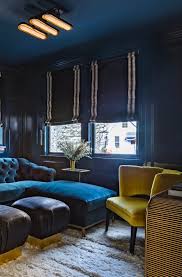 The Yellow That Is Making An Unexpected Comeback Blue Living Room Blue Curtains Living Room Blue Living Room Decor