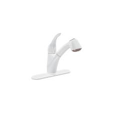 No special tools are required for this repair. Moen Ca87666w Glacier Single Handle Low Arc Kitchen Faucet With Pull Out Spray From The Torrance Collection Faucetdirect Com