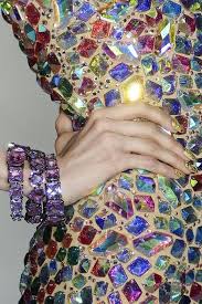 Jeweled Mosaic Dress Bling Fashion Details