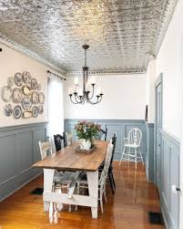 8 Statement Ceilings That Will Have You Looking Up Dining Room Ceiling Farmhouse Dining Dining Room Remodel