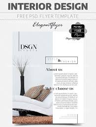 Interior Design Free Flyer Psd Template Graphic Design Flyer Interior Design Business Flyer Layout