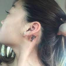 Behind The Ear Tattoo Of A Seahorse On Irene Tattoo Behind The Ear Seahorse Tattoo Behind The Ear Tattoo