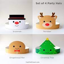 Christmas Party Hats For Kids Adults Christmas Paper Crowns Headbands Christmas Party Activ Preschool Christmas Christmas Party Activities Christmas Party Hats