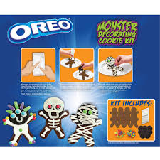Delicious chocolate covered oreos cookies with halloween themed handmade edible decoration! Oreo Monster Decorating Cookie Kit Amazon Com Grocery Gourmet Food