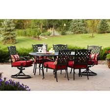 Better Homes And Gardens Fairglen 7 Piece Dining Collection Seats 6 Patio Furniture Decor Outdoor Dining Set Patio Dining Set Patio Furniture Sets