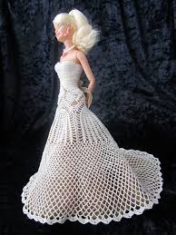 Kauf auf rechnung schnelle lieferung kostenloser rückversand. Crochet Barbie Dress Barbie Kleider Puppenkleidung Hakeln Barbie Hochzeitskleid