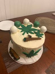 Guess whose birthday it was a few days ago??? Birthday Cake My Girlfriend Got For Me Made With Cannabis Of Course Weed