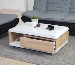 Couchtisch Torda Wohnzimmertisch Mit Schublade Hochglanz Drehbar 90x60x36cm Eiche Design 1 Outdoor Furniture Sets Coffee Table Furniture