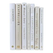White Decorative Books Set Of 7 Vintage Book Set Book Decor Vintage Book Decor