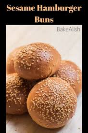 Sesame Hamburger Buns Recipe How To Make Burger Buns Recipe Hamburger Buns Delicious Bread Hamburger Bun Recipe