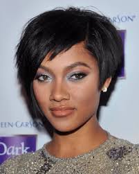 On short or medium length hair, a quick and a simple hairstyle can be to pin back the hair with few side combs. Short Haircuts 2014 Black Woman Hairstyles Vip