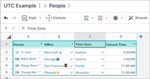 The pacific time zone (pt) is a time zone encompassing parts of western canada, the western united states, and western mexico. Utc Time Zone Conversion Functions Formulas Honeycode Help Community