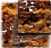 Glitter powder, Small hexagon, 0.040in, 1-oz, Copper