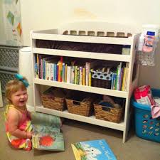 Turned My Daughters Changing Table Into A Bookshelf She Loves It Changing Table Repurpose Diy Changing Table Repurposed Furniture