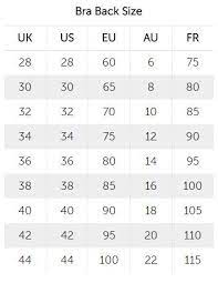 Bra Size Chart American European Bra Size Charts Bra Measurements Chart