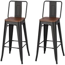One important factor to remember when choosing the stools is the height to the seat kitchen islands and counter tops are lower in height than a breakfast bar table. Set Of 2 Metal Industrial Bar Stool Breakfast Kitchen Bistro Cafe Vintage Rustic
