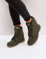 Maybe you would like to learn more about one of these? Palladium Ranger Einfarbige Flache Ankle Boots Aus Twill In Khaki Grun Jetzt Bestellen Unter Https Mode Lad Stiefeletten Ankle Boots Palladium Schuhe