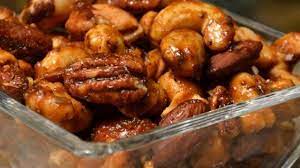 Sweet Salty Spicy Party Nuts Recipe Party Nuts Recipe Nut Recipes Spicy Nuts