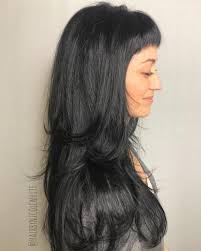 These short fringes look like the common chinese hairdo, which can be pulled off with long faces really well. 23 Cute Short Bangs Trending In 2020
