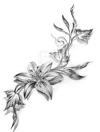 Black And White Lily Tattoo Men Flower Tattoo Design By Inkaddicted4life On Deviantart Tribal Flower Tattoos Men Flower Tattoo Tattoos For Women Flowers