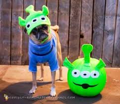 With toy story land open and the latest toy story movie releasing this past summer, toy story is still hot and popular simply, scissors for cutting and then a glue gun to put it all together! Adorable Toy Story Green Alien Costumes