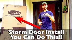 We specialize in frameless glass shower doors, and custom residential and commercial glass needs. How To Install A Storm Door Larson Easyhang Diy Very Easy Youtube
