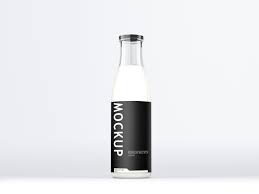 Free Premium Amul Milk Bottle Label Mockup Downloadmockups Downloadpsd Freedownload Freemockup Freepsd Bottle Mockup Logo Design Mockup Mockup Free Psd