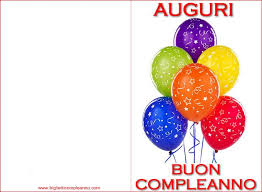 Biglietto Auguri Compleanno Da Stampare Gratis Con Tanti Palloncini Colorati Biglietti Di Buon Compleanno Cartolina Di Compleanno Auguri Di Compleanno