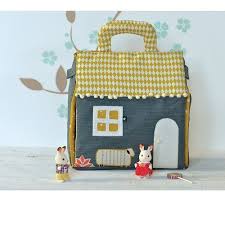 Patron Petite Maison Portative Maison Portative Maison De Poupee Jouets Diy