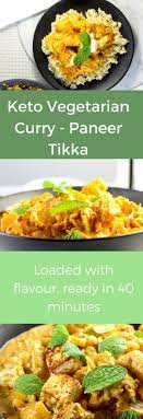Keto Vegetarian Curry With Paneer And Cauliflower Aussie Keto Queen Recipe Vegetarian Curry Vegetarian Recipes Vegetarian