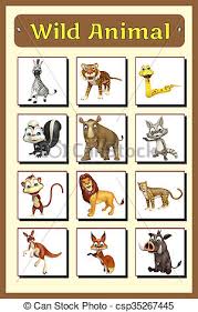 Wild Animal Chart