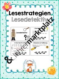 Minibuch Lesedetektiv Lesestrategien Unterrichtsmaterial In Den Fachern Daz Daf Deutsch Lesestrategien Lesen Minibucher