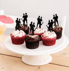 The great gatsby wedding inspiration + movie ticket giveaway. Great Gatsby 50s Dancing Party Cupcake Toppers By Funky Laser Notonthehighstreet Com
