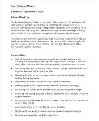 Purchasing officer job description template. 8 Purchasing Manager Job Descriptions In Docs Free Premium Templates