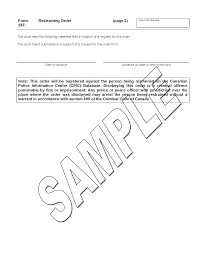 Supreme court forms (used in all counties, unless noted otherwise). Restraining Order Ministry Of The Attorney General