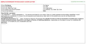 The united states bureau of labor and projected that cna jobs would grow by around nine percent between 2018 and 2028. Veterinary Physiologist Cover Letter