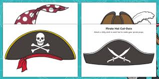 This resource includes 15 pages of pirate coloring fun! Pirate Hat Cut Outs Teacher Made