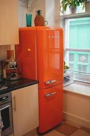 Smeg The One And Only Retro Fridgeorganize My Life Retro Fridge Smeg Orange Kitchen