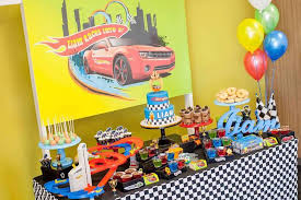 Hot Wheels Car Birthday Party Kara S Party Ideas Hotwheels Birthday Party Hot Wheels Birthday Hot Wheels Party