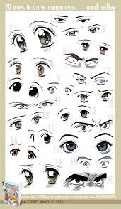 Because anime eyes are quite variant you'll be able to pick any color in the spectrum and it'll be okay, i just stuck with the basic ones. 20 Ways To Draw Manga Eyes By Markcrilley On Deviantart