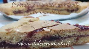 Per preparare la pasta frolla mandorle e olio prendete innanzi tutto le mandorle e frullatele insieme a poca farina prelevata dalla quantità totale della ricetta. Crostata Meringata Con Frolla Alle Mandorle Dolci E Non Solo
