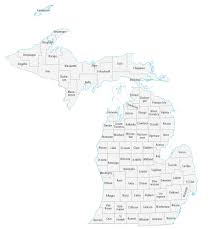 Michigan County Map Printable Michigan County Map - Gis Geography