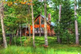 Located in hayward in the wisconsin region, lakefront family escape with views, dock, and kayaks! Lake Side Cabin With Pontoon Rental Available Chalets For Rent In Hayward Wisconsin United States