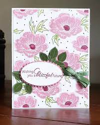 Yessica Batista On Instagram I Find It So Gratifying To Create My Own Backgrounds I Was Able To Create This One U Floral Cards Flower Cards Stampin Up Cards