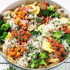 Add red onion and carrot and saute 2 minutes. Healthy Pasta Primavera Recipe Healthy Fitness Meals