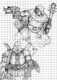 Cawdor Necromunda Gw Concept Art Drawing Dark Comics Punk Genres